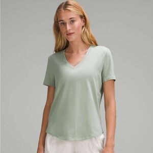 Lululemon Pima Cotton Love V-Neck T-Shirt - Palm Court